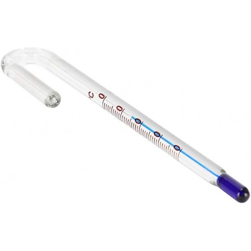 Curved glass thermometer for aquarium Wyin