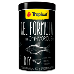 Tropical Formule de gel pour poisson omnivorus