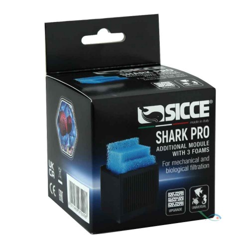Replacement cartridges 3 sponges blue filter Shark Pro Sicce