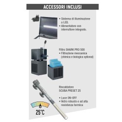 Moby Dick Aquarium 60 New 58L Sicce