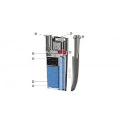 Newa Filtre interne cobra avec écume de surface et débit réglable - Newa