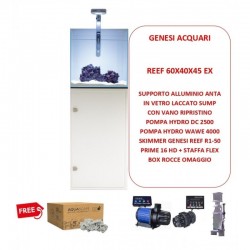 Marine aquarium Genesi 60x40x45 cm 100litri complete with technique