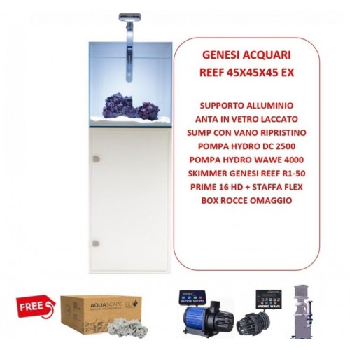 Aquarium marin Reef plus 45x45x45 cm complet...