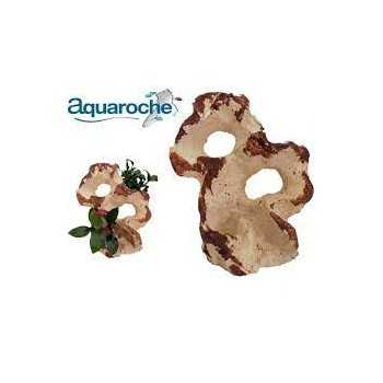 Sculpture with double ceramic hole - Aquaroche 2