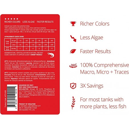 APT 3 100 ml Nutrition Complete - 2HR Aquarist fertilizer
