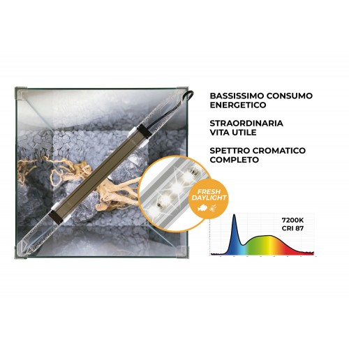 Newa EGO lid 20, acquario cubico in cristallo...