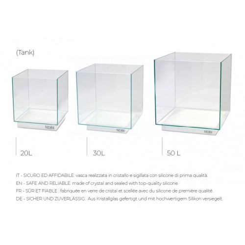 Newa EGO tank 20, acquario cubico in cristallo...