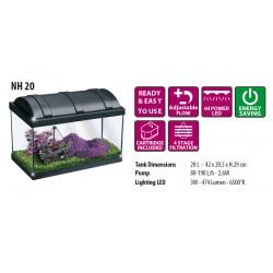 Newa Hobby black, complete crystal aquarium for neophytes - Newa