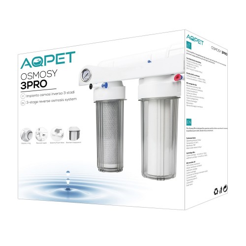 Aqpet Osmosy3 Pro 3-Stage Glass Osmosis System