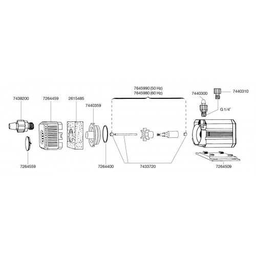 Universal 600 pump, with 1.5 m cable with...