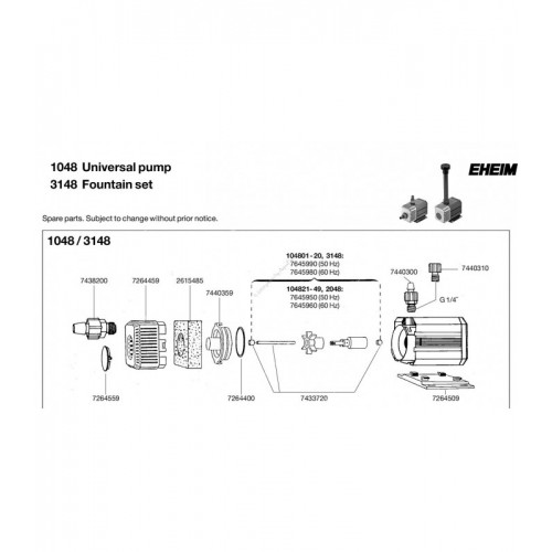 Universal pump 600 Eheim