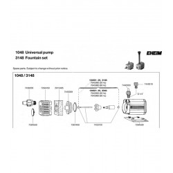 600 universal pump, with 1.5 m cable with flat European plug Eheim
