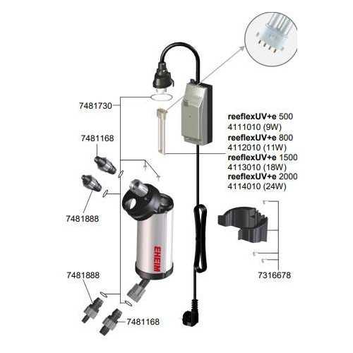 UV sterilizer with wifi reeflexuv + e Eheim