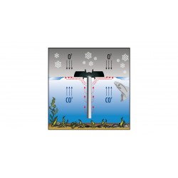 Pond heater Riscaldatore ANTI-GHIACCIO per laghetti galleggiante -230V 50Hz TUV-GS CE