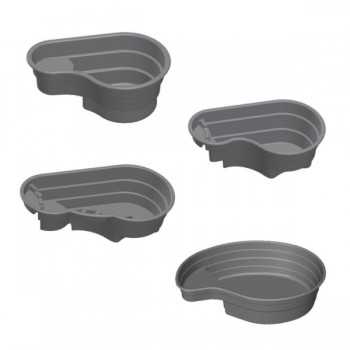 Shaped thermoformed pond in ABS from 150 to 800 liters Newa