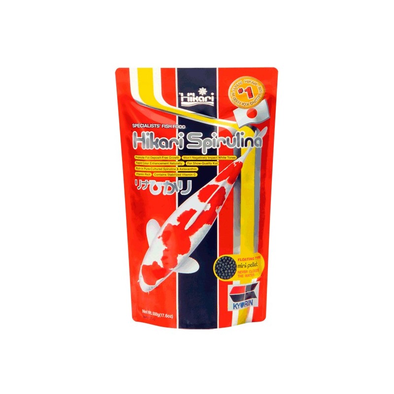 La spiruline Hikari 500 gr pour carpe koi