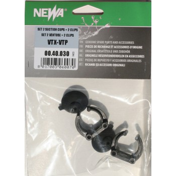 Set 2 suction cups with clips for heaters