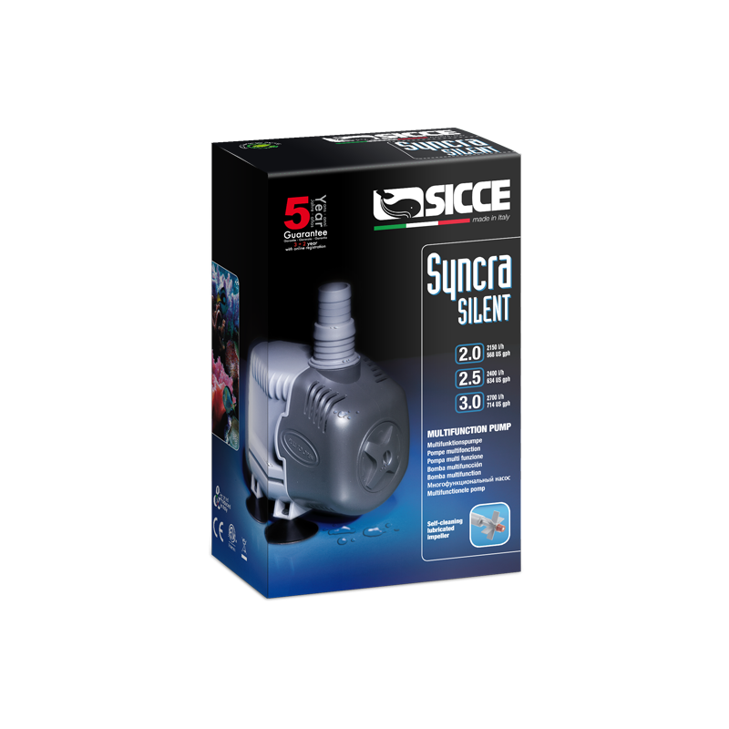 Pompa Syncra Silent 2.5 2400L/h Sicce (presa Schuko)