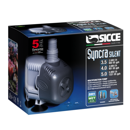 Pompe silencieuse 3.5 2500L / H SCRECO (socket Schuko)