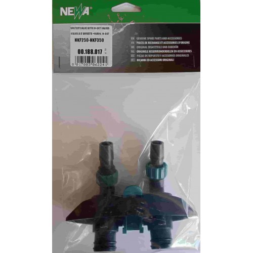 Valvola di arresto con rubinetti IN-OUT per Filtro esterno per acquari NEWA Kanist NKF250-NKF350