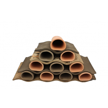 Stackingplates - piatto impilabile color mattone o marrone Ceramic Nature
