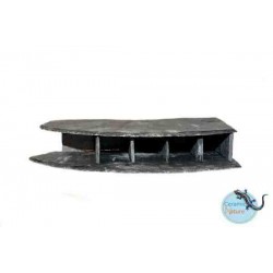 Slate Hotel Angular Tane Oriented to Right - Ceramic Nature