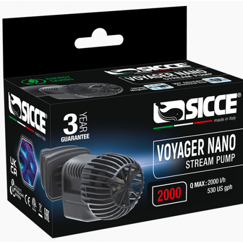 Voyager pump Nano 1000 and 2000 Sicce