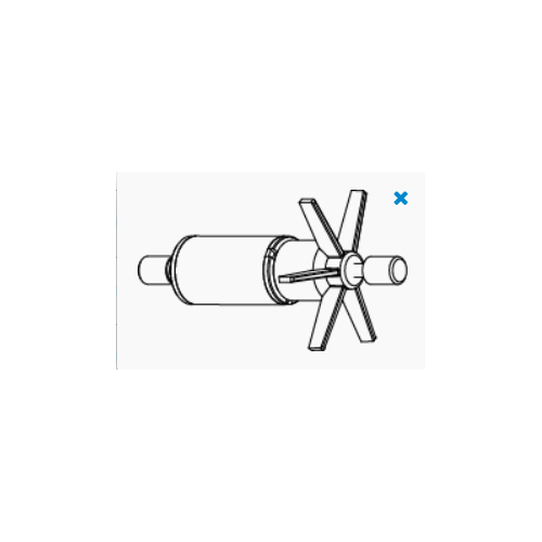 1500 rotor + post + grommets Aqua 3 - SICCE