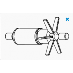 1500 rotore+alberino+gommini Aqua 3 - Sicce