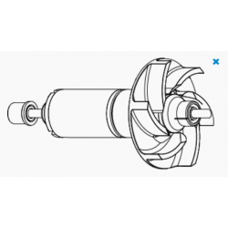 2500.4000 rotor + post + grommets Aqua 3 - SICCE