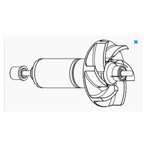 6000 Rotor + Post + Orskets Aqua 3 - Sicce