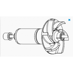 6000 rotor + post + grommets Aqua 3 - SICCE