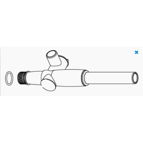 Valve tube télescopique T, Aqua 3 Adaptateur -...
