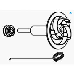 Rotor avec poteau en céramique + bagues + Crochet d'alimentation EKO 12.0 - SICCE