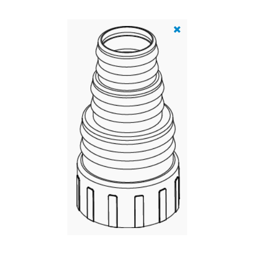 1 "1/2 Gas Diaggi / 38/32 + O-ring EKO Power -...