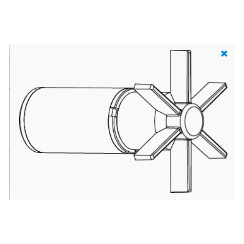 Roll with steel shaft + Space EKO+ 300 - Sicce