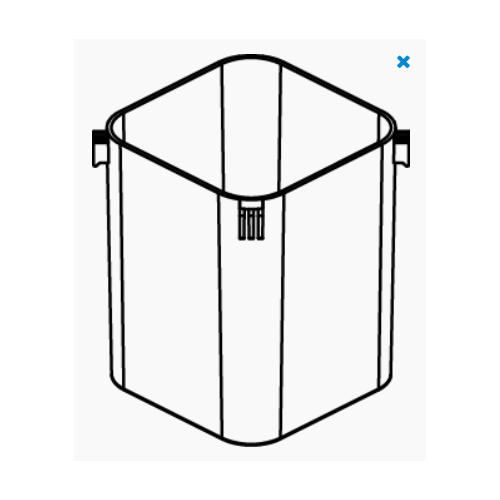 Black basket Whale 200 - Sicce