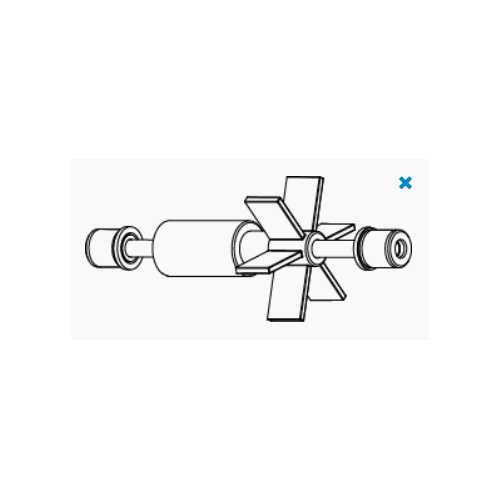 Rotor with steel post and SYNCRA 2.0 rubbers -...