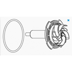 Rotor avec céramique post + joint torique SYNCRA SDC 9.0 - SICCE