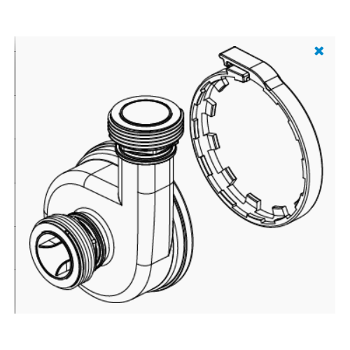 Precamera+anello chiusura Syncra SDC 7.0 - Sicce