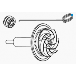 Rotor with ceramic post + bushings + SYNCRA HF 10.0 hook - SICCE