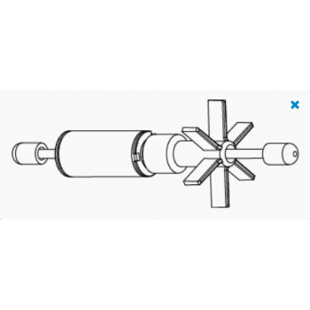 Rotor with steel post + Voyager 3 rubber ribs - SICCE
