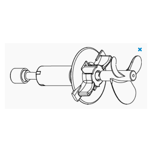 Rotor with ceramic post Voyager HP 10 - SICCE