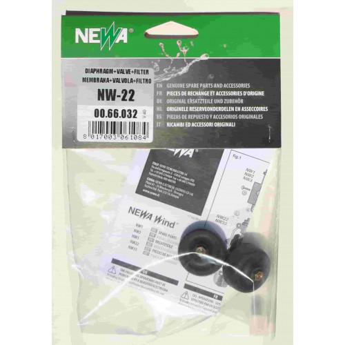 Membrana e valvola per NW 22 (2 pcs)