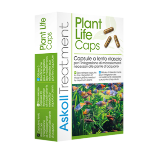 Plant life caps, nutrimento per piante d'acquario - Askoll