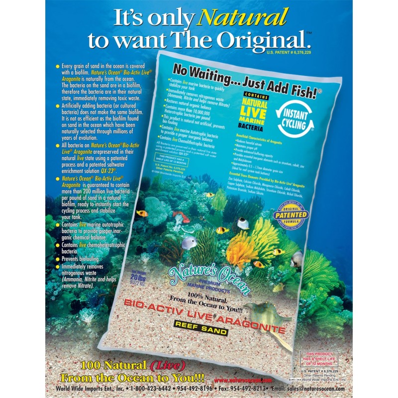 Samoa Pink live sand sabbia marina Nature's Ocean