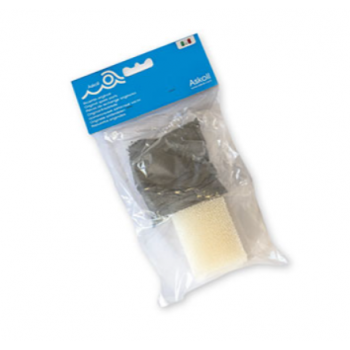 Activated coal and sponge, filter material - Askoll