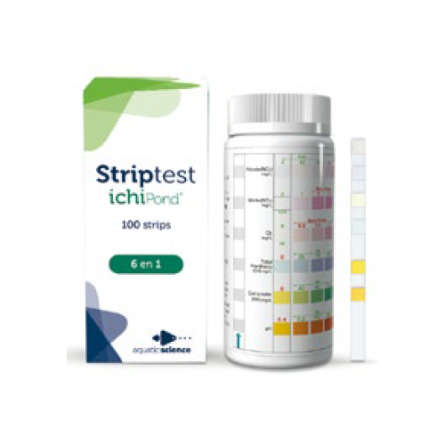 Strip test, measured values GH,KH,pH,CI2,NO2,NO3 - Aquatic science ichiPond