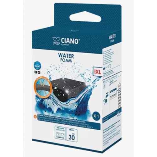 Water Foam XL Black, coarse sponge for cyan...