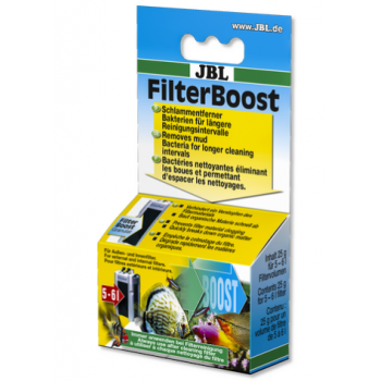FilterBoost 25 ml, bactéries pour une performance parfaite des filtres des aquariums d'eau douce et d'eau marine - JBL